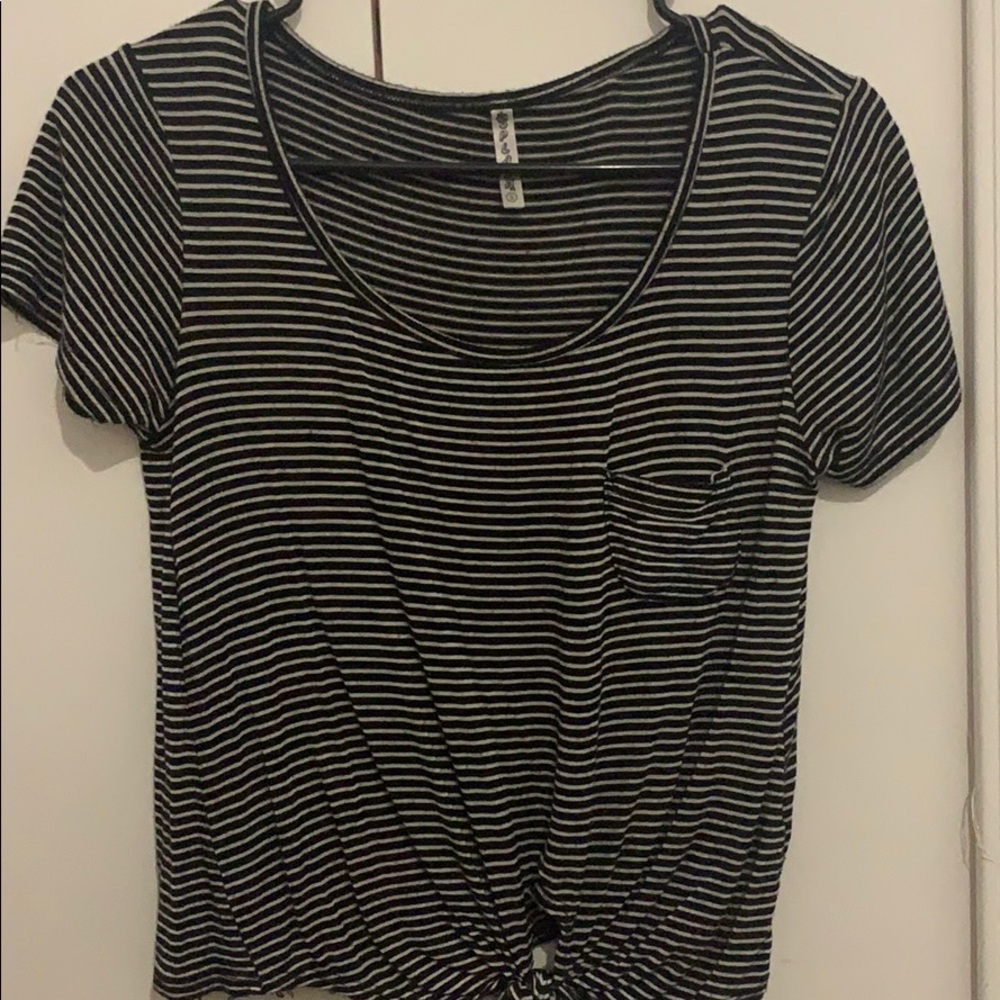Striped flowing t shirt